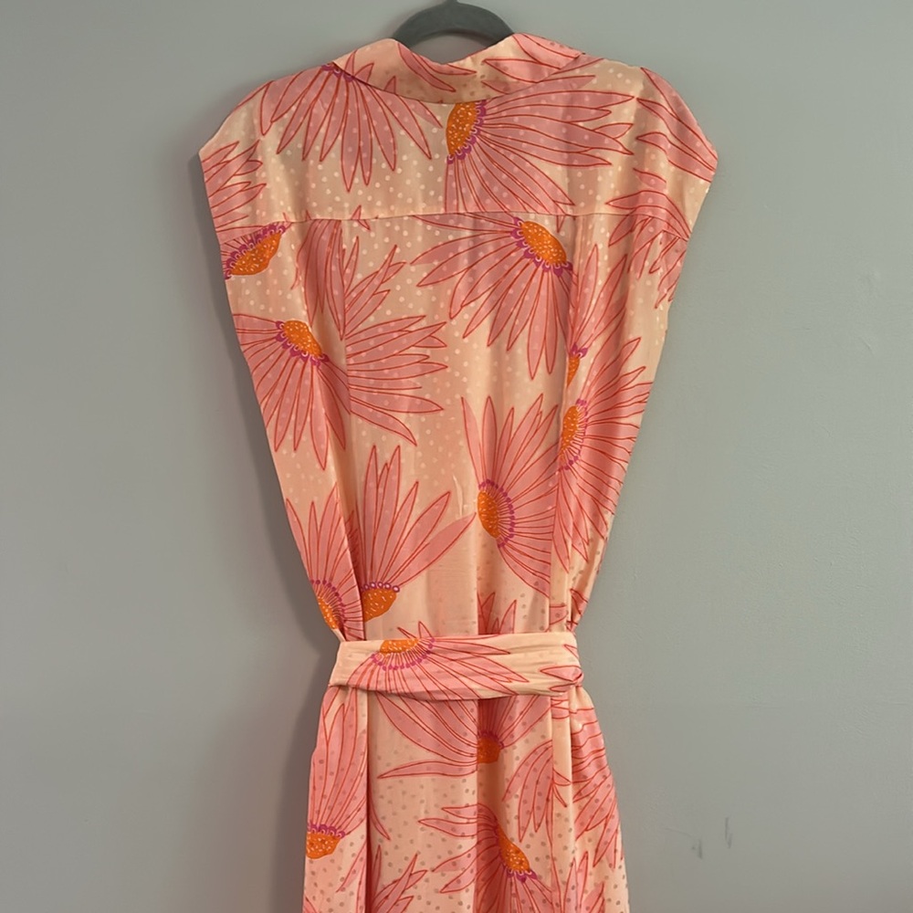 kate spade Falling Flower Jacquard Silk Dress - Picture 3 of 9
